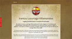 Desktop Screenshot of iraluzuriagatraductora.com