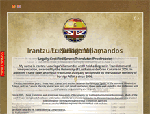 Tablet Screenshot of iraluzuriagatraductora.com